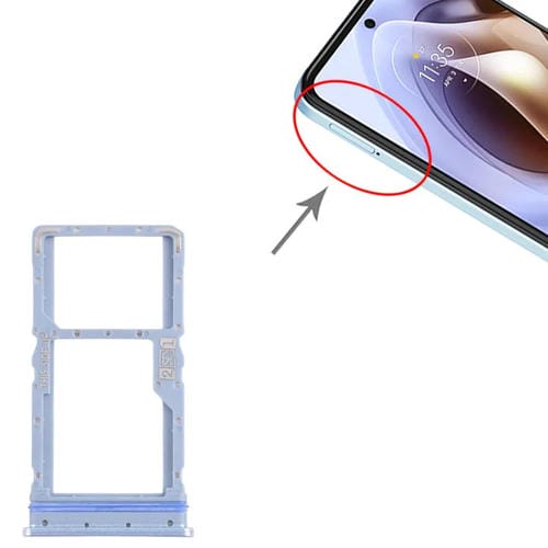 SIM Card and Micro SD Tray Motorola Moto G31 XT2173-3 (10 Units) (Blue)