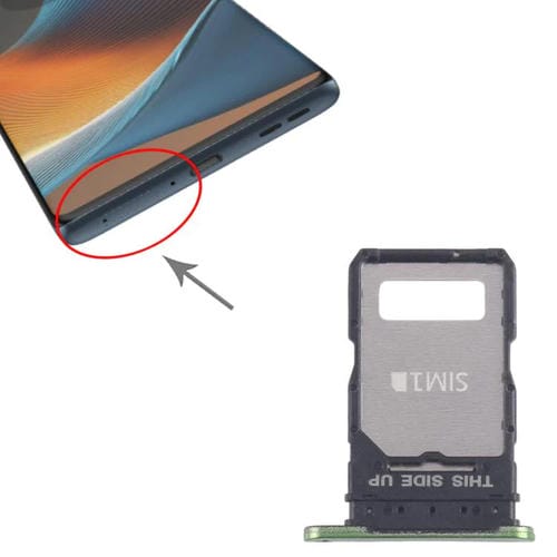 SIM Card Tray Motorola Edge 50 Fusion (10 Units) (Green)