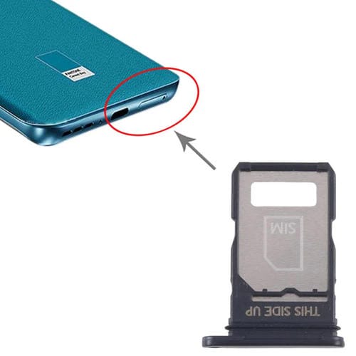 Vassoio scheda SIM Motorola Edge 40 Neo XT2307-1 (Nero) (10 unità)