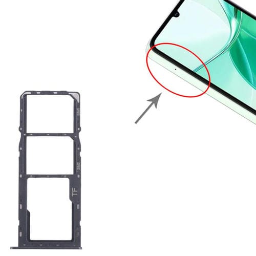 SIM Card and Micro SD Tray ZTE Blade A35 (Black)