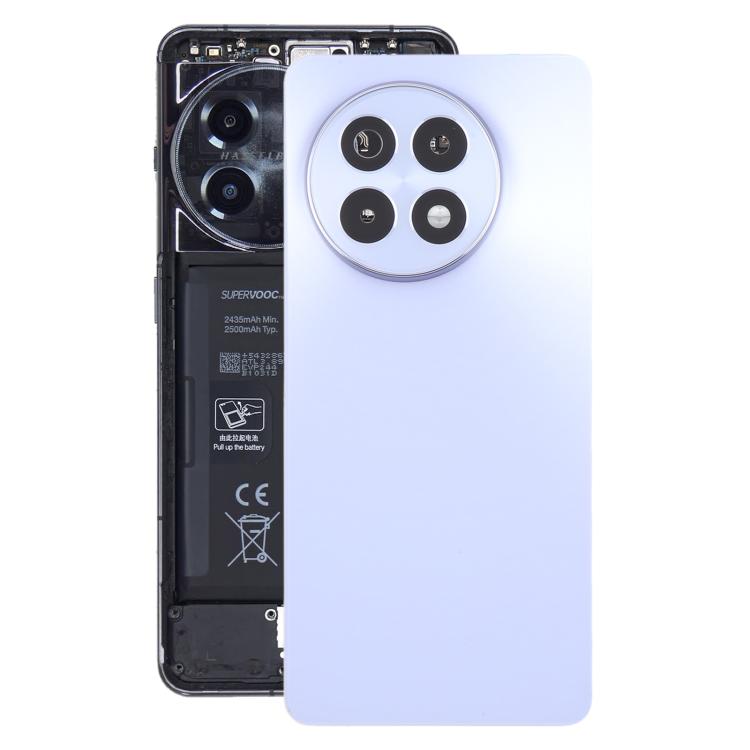 Coque arrière en verre de batterie OnePlus Ace 5 Pro 5G avec objectif d'appareil photo (violet mat)
