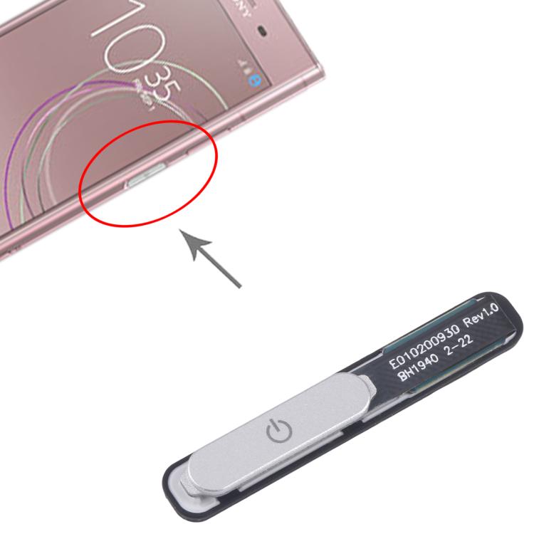 Botão de Energia com Impressão Digital Sony Xperia XZ1 (Prateado)