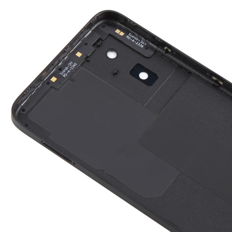 Carcasa trasera original con tapa para lente de cámara TCL K24 (negra)