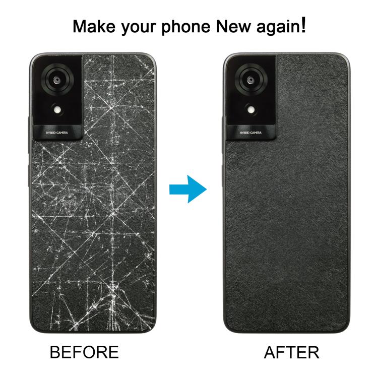 Carcasa trasera original con tapa para lente de cámara TCL K24 (negra)