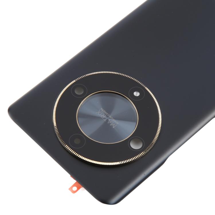 Carcasa trasera con tapa para lente de cámara para Honor X9b (negra)