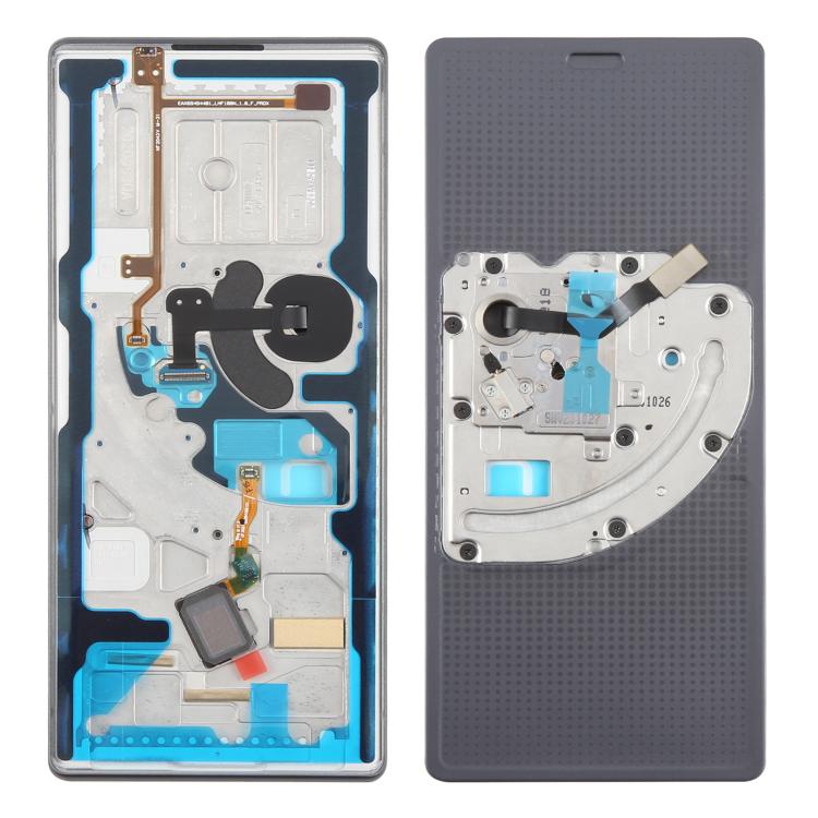 Carcasa frontal original para LG Wing 5G, marco LCD, placa de bisel