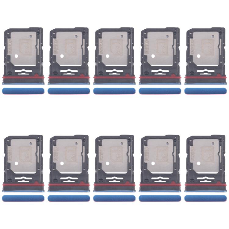 Bandeja para tarjeta SIM original (10 unidades) para Motorola Edge 60 + bandeja para tarjeta SIM/tarjeta micro SD (azul)