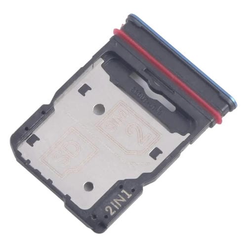 Bandeja para tarjeta SIM original (10 unidades) para Motorola Edge 60 + bandeja para tarjeta SIM/tarjeta micro SD (azul)