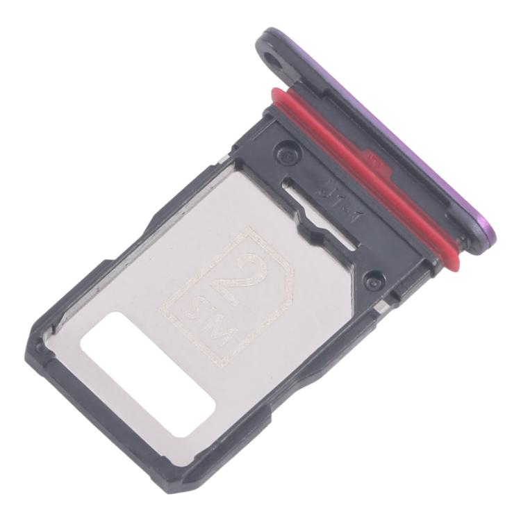 Bandeja SIM original para Motorola Edge 60 Pro (10 unidades) + bandeja para tarjeta SIM (morada)