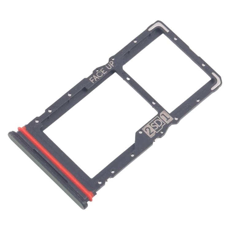 Bandeja para tarjeta SIM original + bandeja para tarjeta Micro SD (verde) para Motorola Moto G56 (10 unidades)