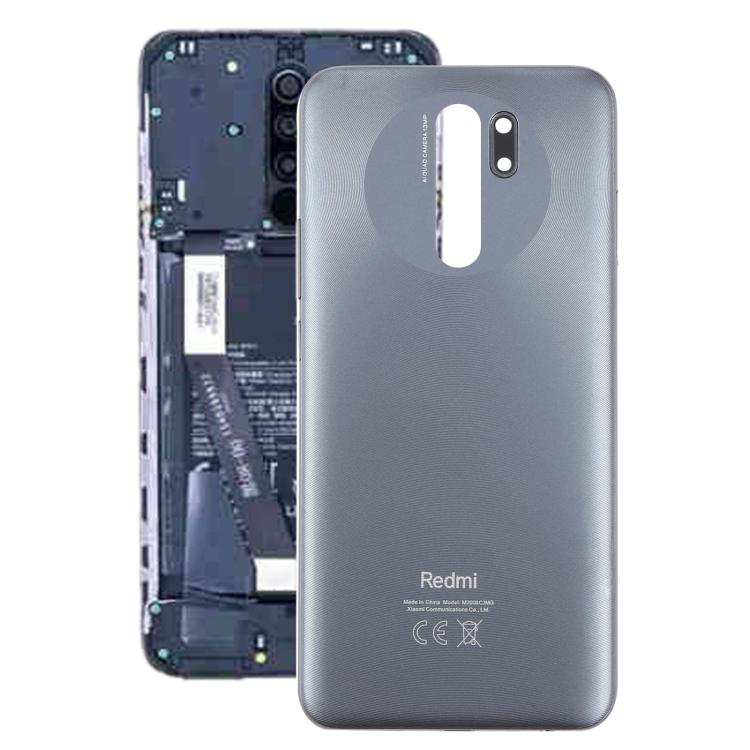 Carcasa trasera de plástico OEM para Xiaomi Redmi 9 Prime (gris)