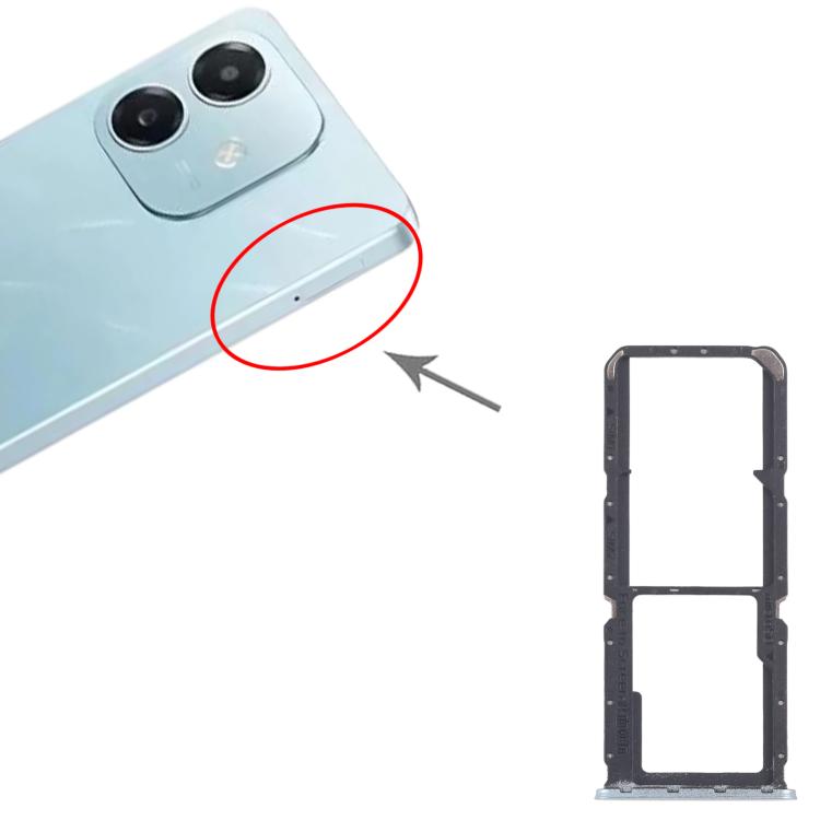 Bandeja para tarjeta SIM original (10 unidades) para OPPO A3x 4G CPH2641 + bandeja para tarjeta SIM + bandeja para tarjeta Micro SD (verde)