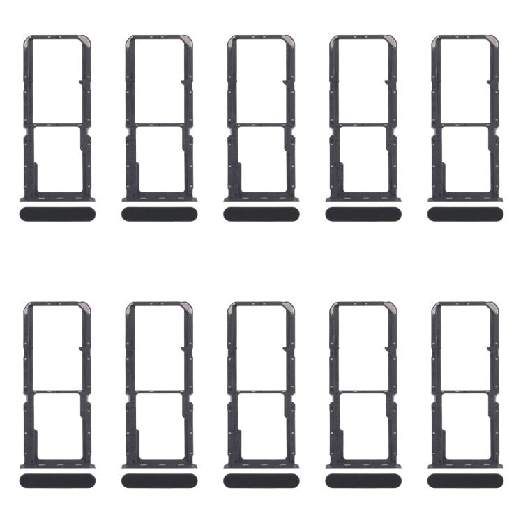 Bandejas para tarjeta SIM original (10 unidades) + bandeja para tarjeta SIM + bandeja para tarjeta Micro SD (negra) para OPPO Reno7 4G CPH2363