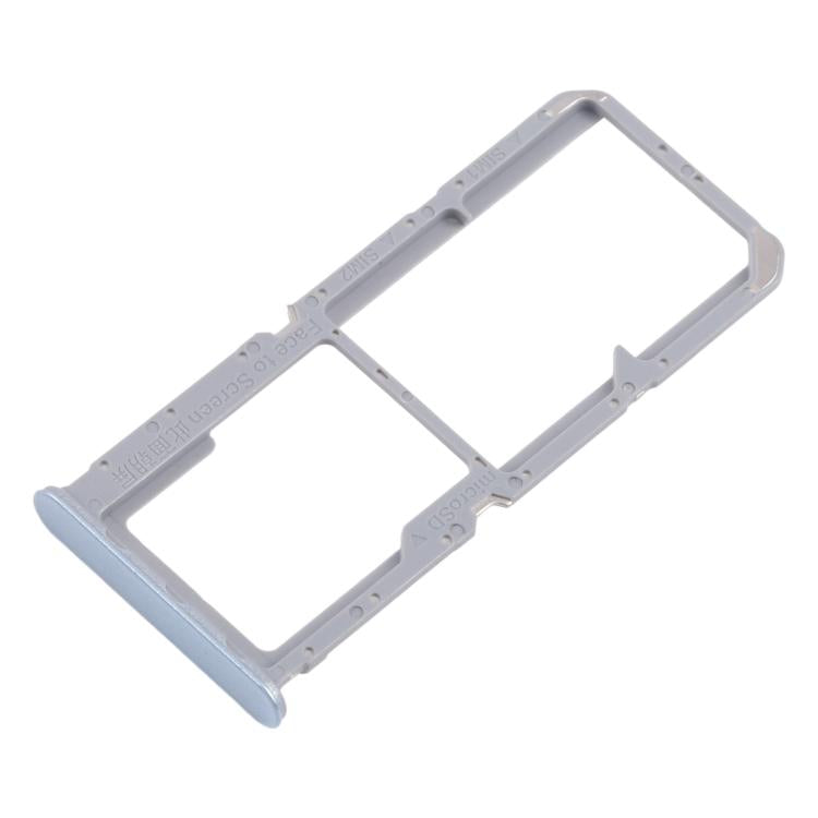 Bandejas para tarjeta SIM original (10 unidades) + bandeja para tarjeta SIM + bandeja para tarjeta Micro SD (azul) para OPPO Reno7 4G CPH2363