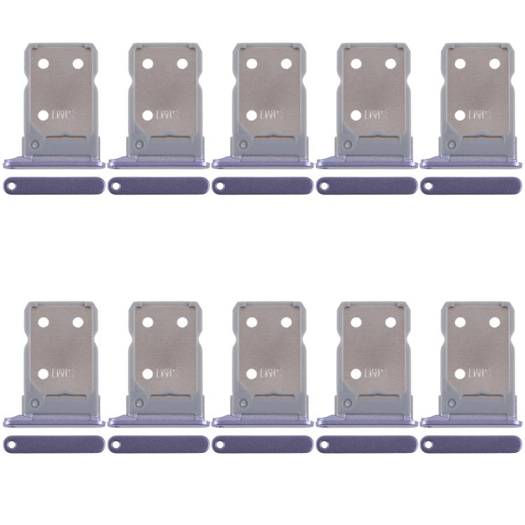 Bandeja para tarjeta SIM original (10 unidades) para OPPO Reno8 5G CPH2359 (morado)
