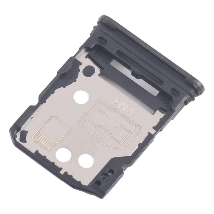 Bandeja para tarjeta SIM original (10 unidades) para OPPO Reno12 Pro CPH2629 + bandeja para tarjeta SIM/tarjeta Micro SD (negra)