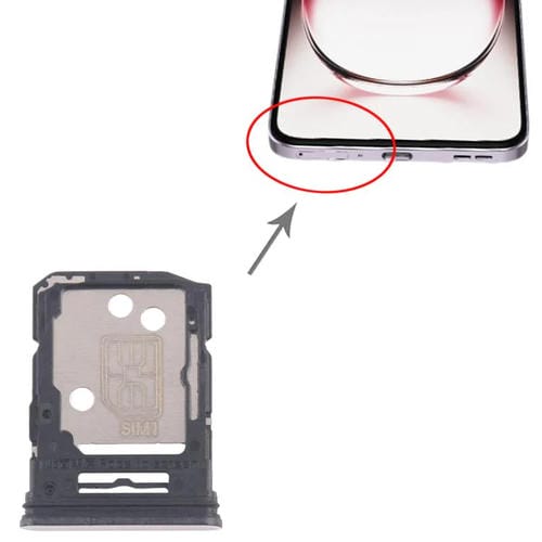 Bandejas para tarjeta SIM original (10 unidades) para OPPO Reno12 Pro CPH2629 + bandeja para tarjeta SIM/tarjeta micro SD (rosa)