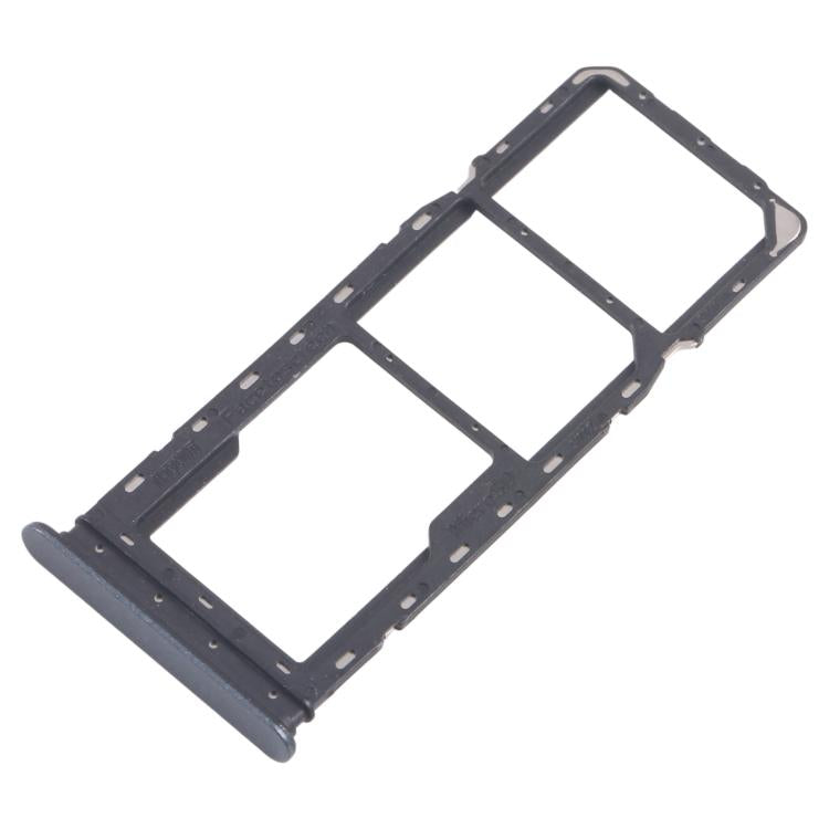 Para Realme C65 4G RMX3910, 10 bandejas SIM originales + bandeja para tarjeta SIM + bandeja para tarjeta Micro SD (negra)