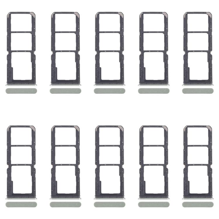 Bandejas para tarjeta SIM original (10 unidades) + bandeja para tarjeta SIM + bandeja para tarjeta Micro SD (verde claro) para Realme 12 Lite 4G