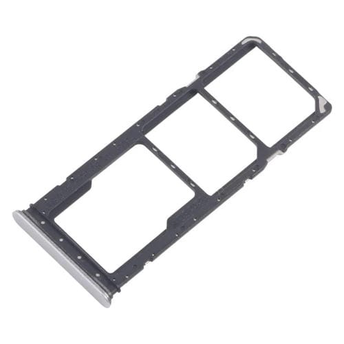 Bandejas para tarjeta SIM original (10 unidades) + bandeja para tarjeta SIM + bandeja para tarjeta Micro SD (plateadas) para Realme Narzo C71 4G RMX5303