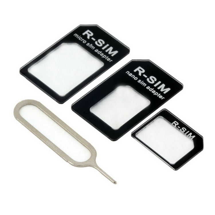 Kit Adaptador SIM 4 En 1 para iPhone 5 / 4 & 4S (Negro)