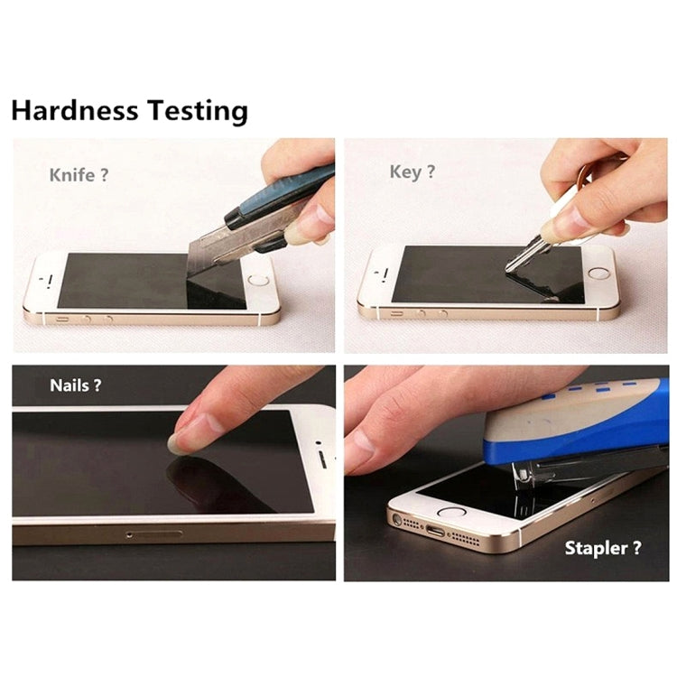 Película de Pantalla Vidrio Templado iPhone 6 y 6S Pegamento Completo 5D (Negro)