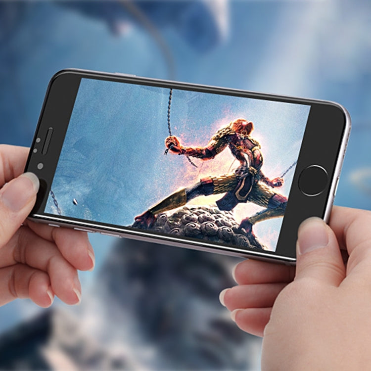 Película de Pantalla Vidrio Templado iPhone 6 y 6S Pegamento Completo 5D (Negro)