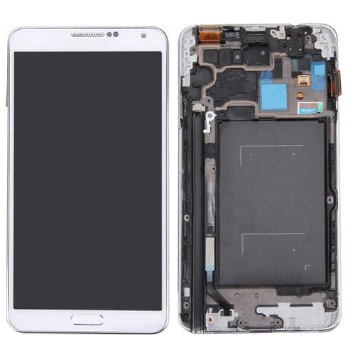 Écran LCD Samsung Galaxy Note 3 N900A/N900T avec cadre (Blanc)