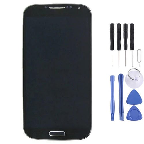 LCD-Bildschirm Samsung Galaxy S4 i9505 mit Rahmen (Schwarz)