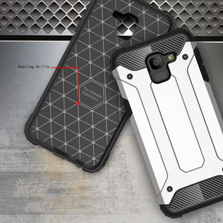 Estuche combinado de TPU + PC resistente de cuerpo completo para Galaxy J6 2018 (versión de la UE) (negro)