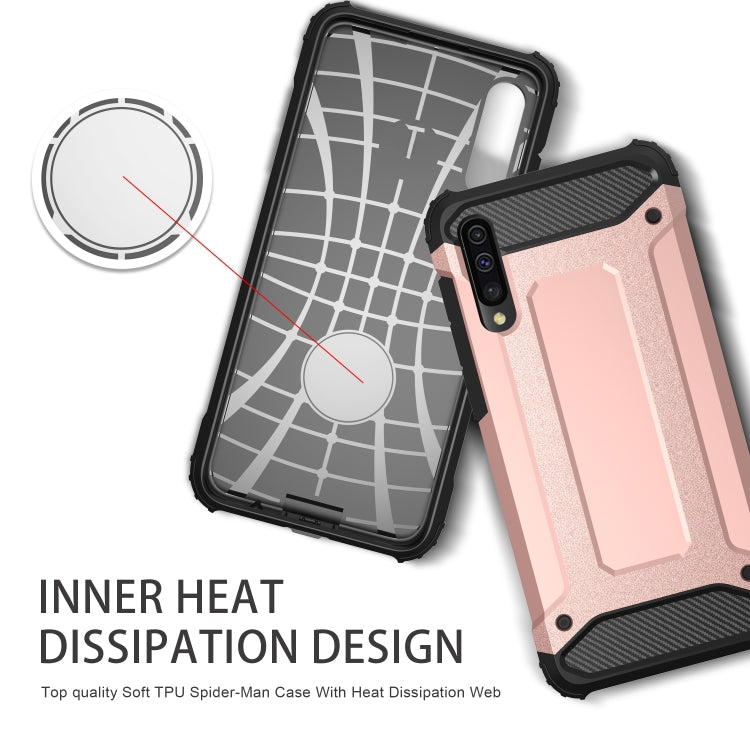 Estuche combinado Magic Armor TPU + PC para Galaxy A50 (gris)