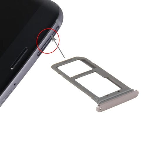 Bandeja de Tarjeta SIM y Micro SD Samsung Galaxy S7 Edge / G935 (Oro Rosa)
