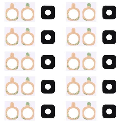 Couvercle de lentille de caméra arrière Samsung Galaxy S6 Active / G890 avec adhésif (10 pièces)