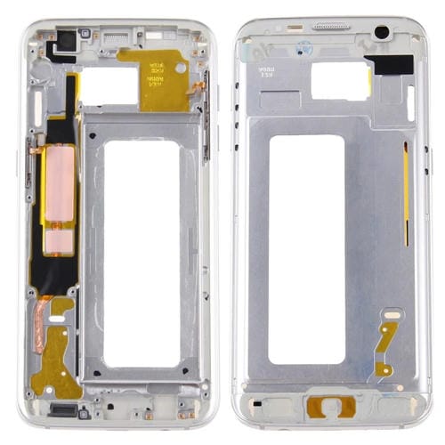 Carcasa Frontal LCD Samsung Galaxy S7 Edge G935 Placa Bisel (Plata)