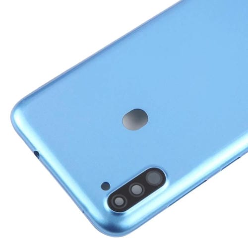 Carcasa trasera con tapa para lente de cámara para Samsung Galaxy A11 SM-A115F (azul)