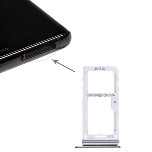 Plateau de carte SIM et Micro SD Samsung Galaxy Note 8 (Noir)