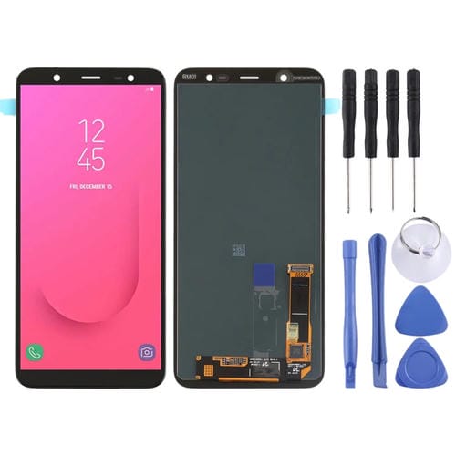 LCD-Bildschirm Super AMOLED Samsung Galaxy J8 J810F/DS J810Y/DS J810G/DS (Schwarz)