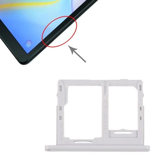 Tabuleiro Cartão SIM e Micro SD Samsung Galaxy Tab A 10.5 T595 4G (Branco)
