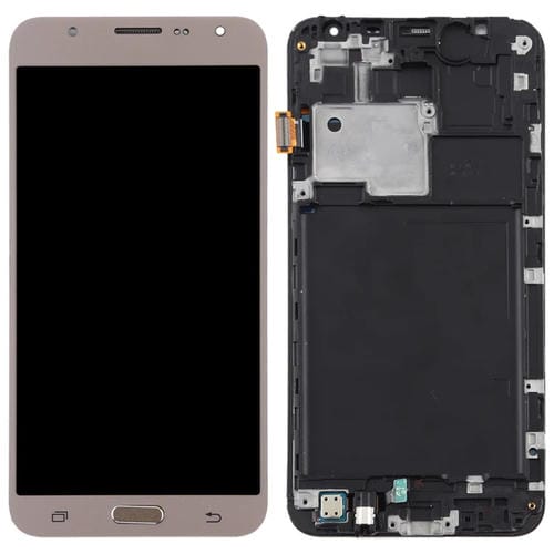 Ecrã TFT LCD Samsung Galaxy J7 J700F com Moldura (Ouro)