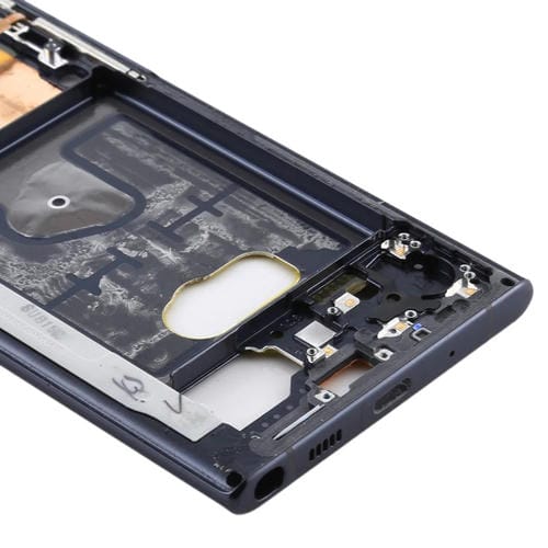 Placa de Bisel de Marco Medio Samsung Galaxy Note 10 (Negro) de Piezas
