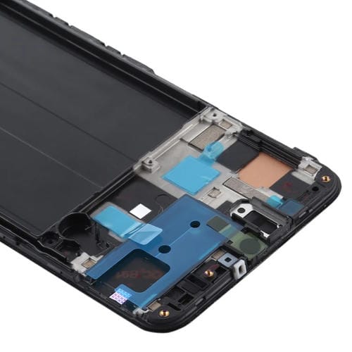 TFT LCD-Bildschirm Samsung Galaxy A50 mit Rahmen (Keine Fingerabdrücke) (Schwarz)