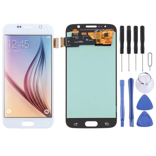 Écran LCD OLED Samsung Galaxy S6 (Blanc)
