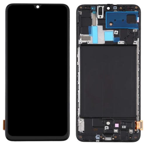 Schermo TFT LCD Samsung Galaxy A70 con Cornice (Nero) - Non Compatibile con Impronte