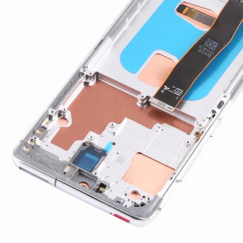 Ecrã LCD Super AMOLED Samsung Galaxy S20 Ultra 4G/5G com Moldura (Prateada)
