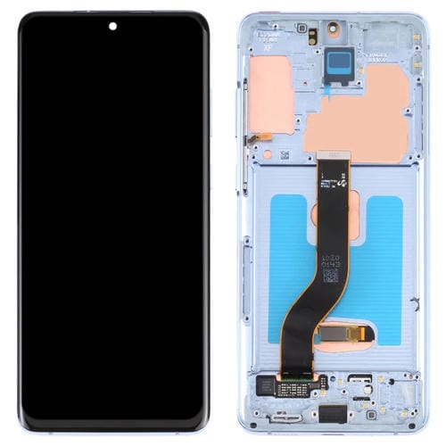 Super AMOLED Samsung Galaxy S20+ 5G SM-G986B/G985 LCD Screen with Frame (Blue)
