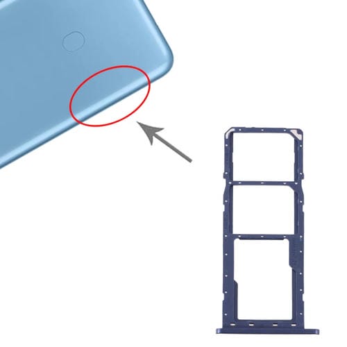 SIM-Karten- und Micro-SD-Kartenfächer Samsung Galaxy A11 SM-A115 (Blau)