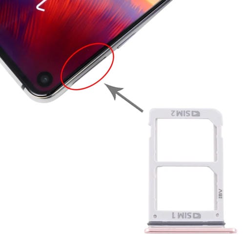 Bandeja de Tarjeta SIM Samsung Galaxy A8s / A9 Pro Rosa - Doble