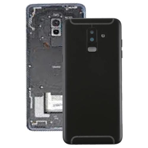 Copertura posteriore Samsung Galaxy A6+ A605 con tasti laterali e obiettivo della fotocamera (Nero)