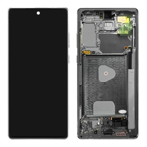 Schermo LCD Samsung Galaxy Note 20 4G SM-N980 con Cornice (Argento)