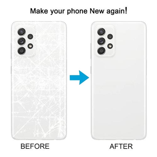 Tampa Traseira da Bateria Samsung Galaxy A52 5G/4G com cobertura da Lente da Câmara